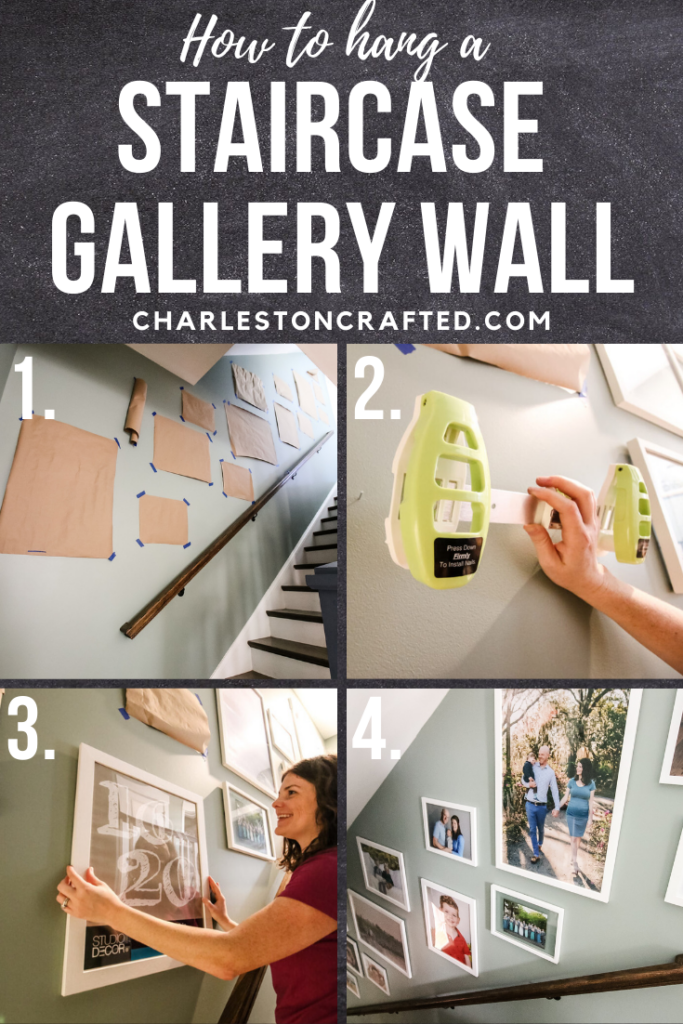 How to hang a staircase gallery wall - Charleston Crafted