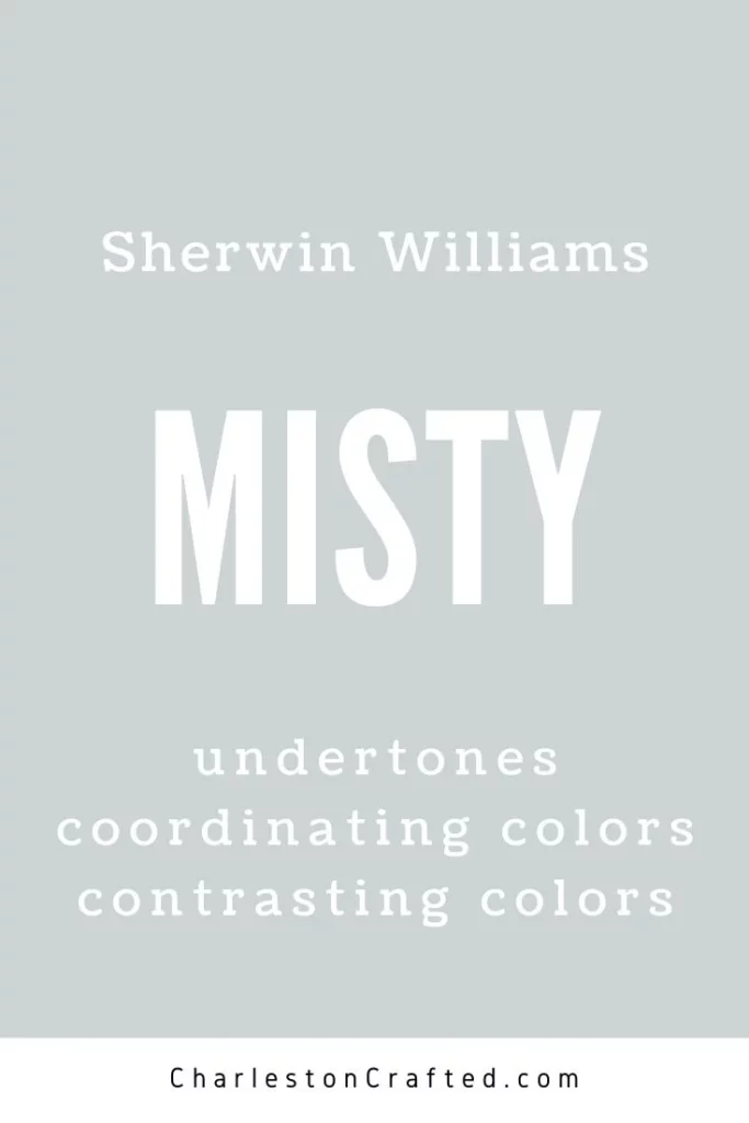 sherwin williams misty undertones coordinating colors contrasting colors 