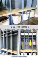 How to build DIY mudroom lockers- with plans!