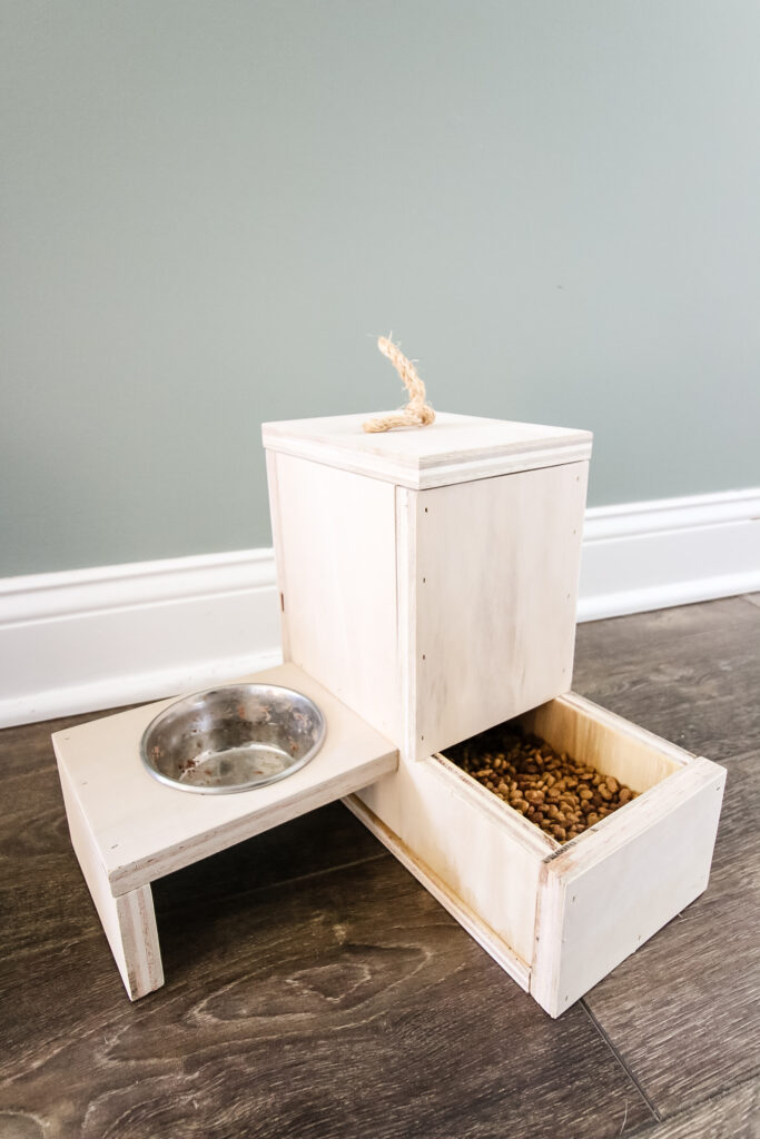 DIY self-filling cat food dispenser - Charleston Crafted