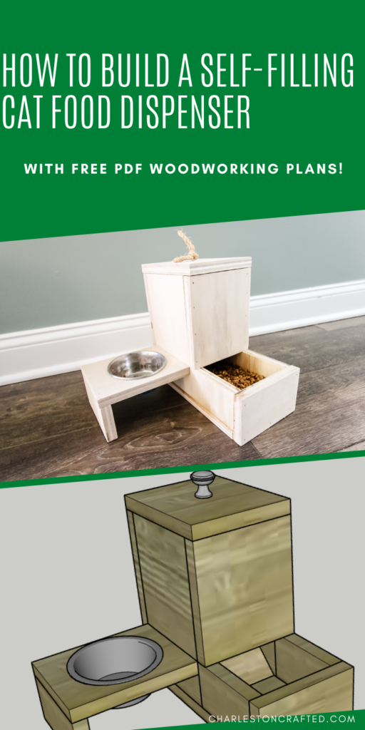 DIY self-filling cat food dispenser - Charleston Crafted