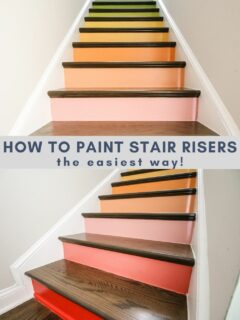 how to paint stair risers