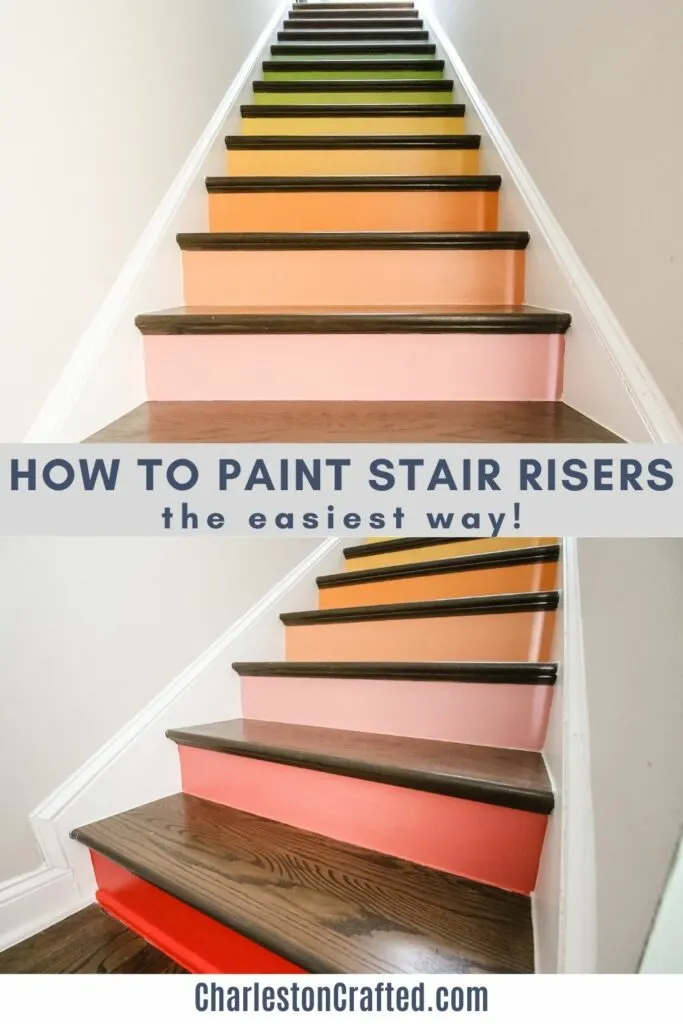 how to paint stair risers