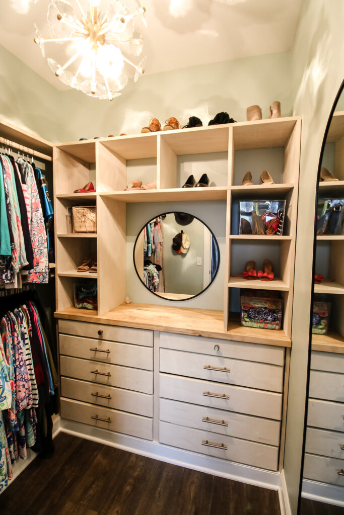 DIY built-in dresser with cubbies - Charleston Crafted