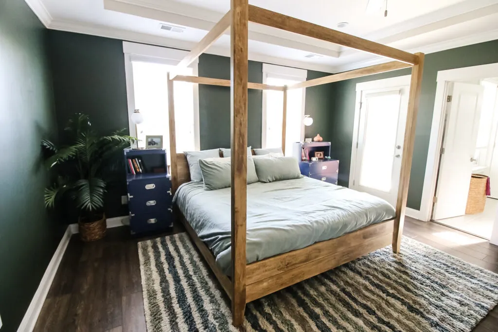 Final DIY four poster canopy bed