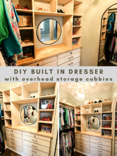 DIY built-in dresser with cubbies - Charleston Crafted