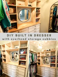 DIY built-in dresser with cubbies - Charleston Crafted