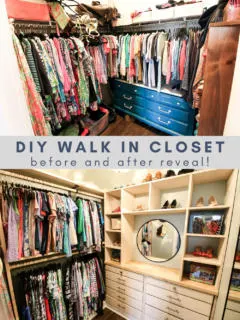 DIY Walk-in Closet Makeover - Charleston Crafted