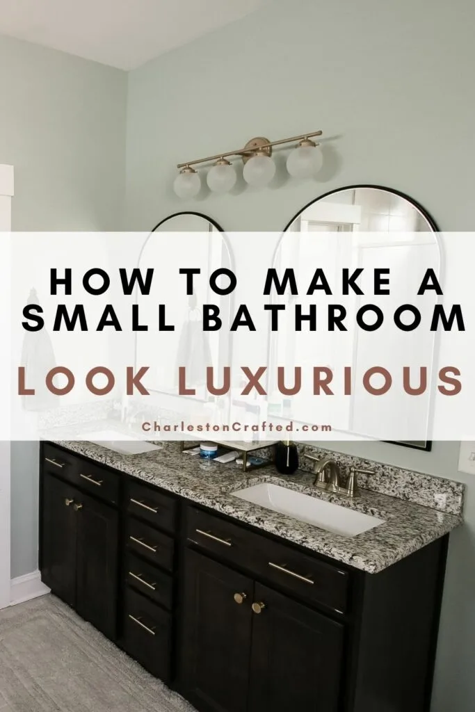 how to make a small bathroom look luxurious