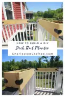 How to build DIY deck rail planters