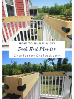 How to build DIY deck rail planters - Charleston Crafted