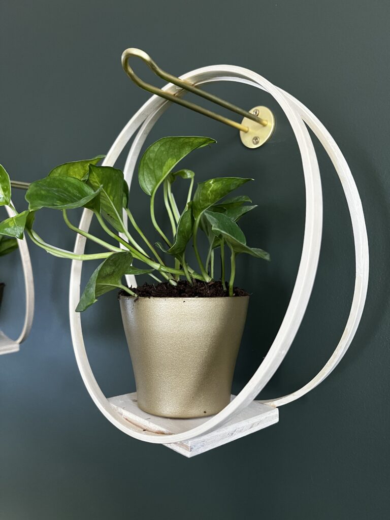 hanging wooden plant hanger