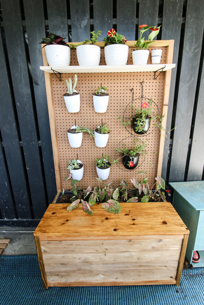 How to hang a pegboard plant wall