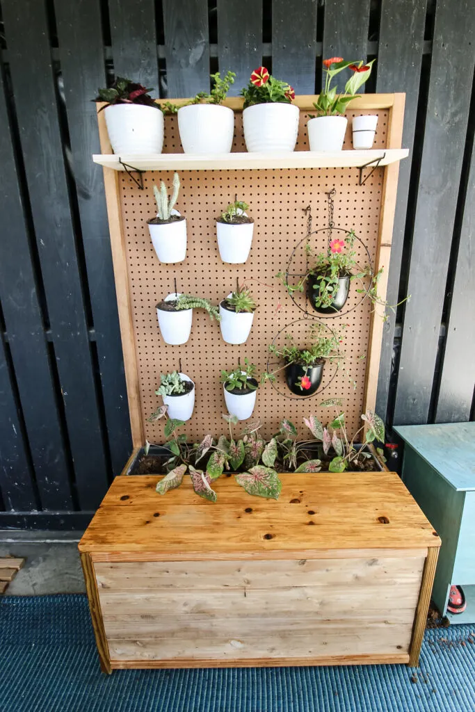 pegboard plant wall