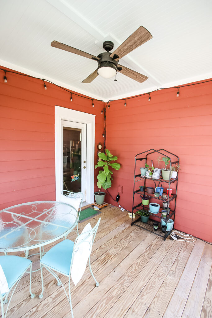 screened in porch before