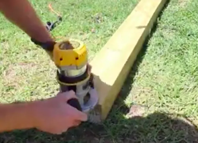 Using router to round edges of DIY balance beam