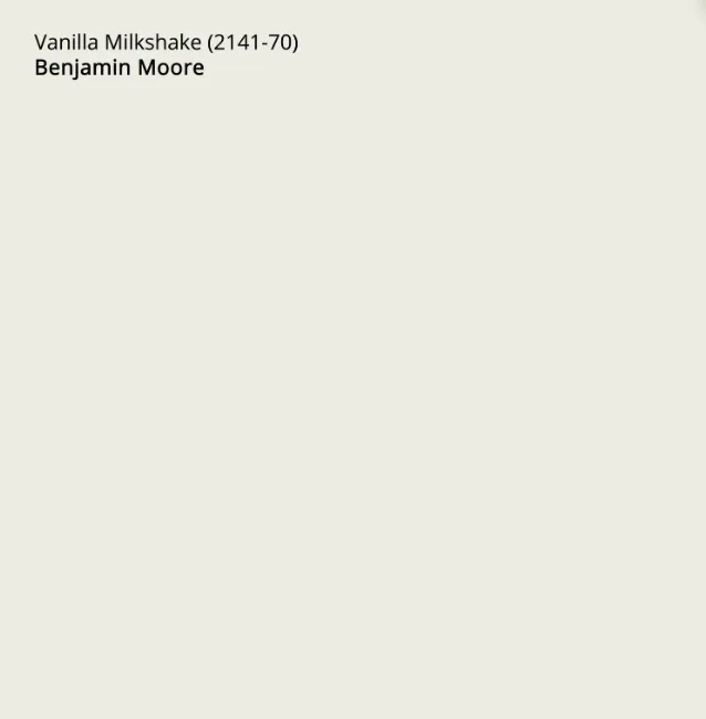 benjamin moore vanilla milkshake