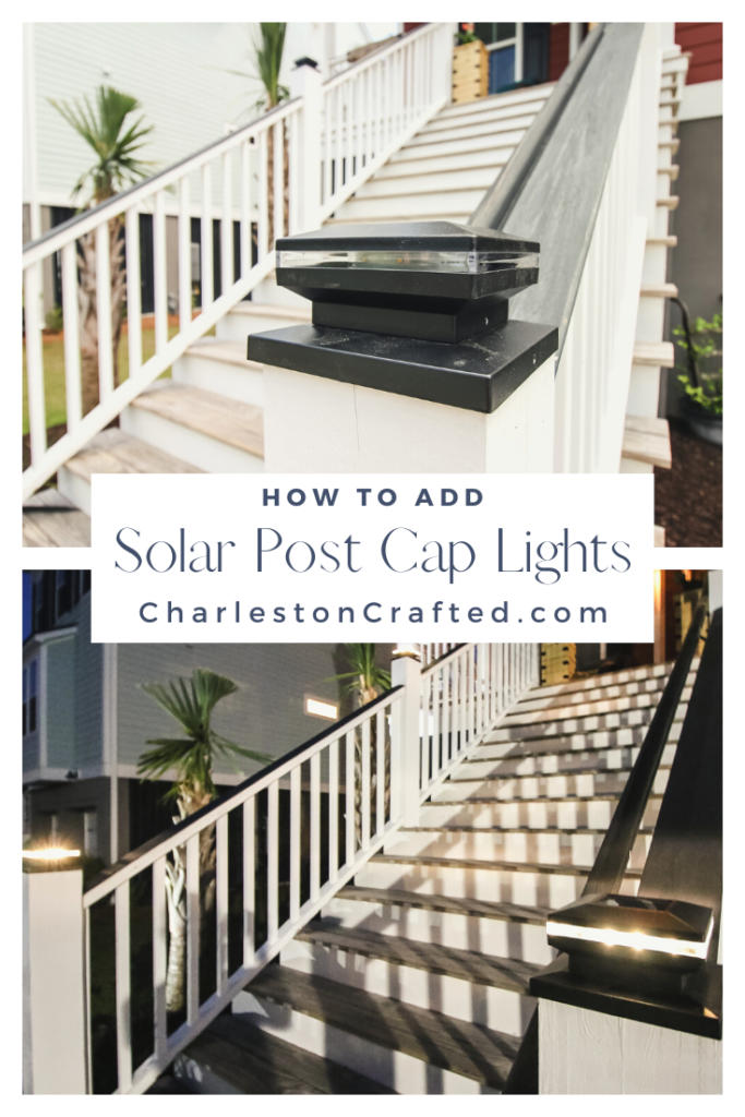 How to install solar post cap lights - Charleston Crafted