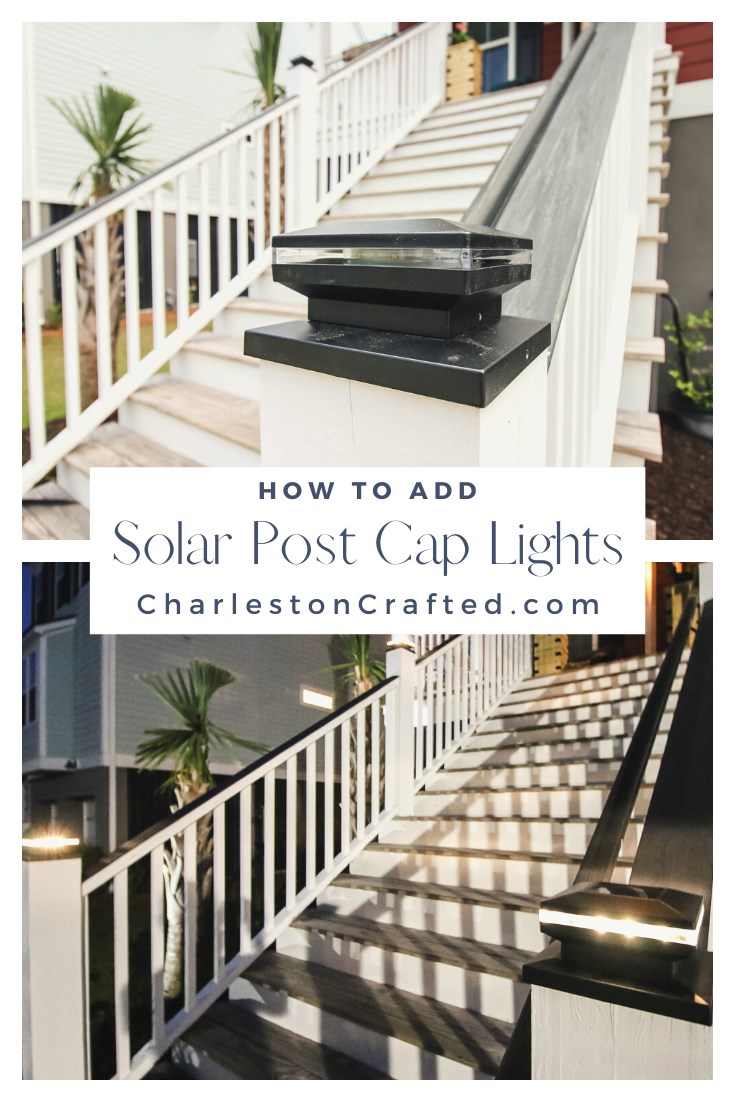 How to install solar post cap lights - Charleston Crafted