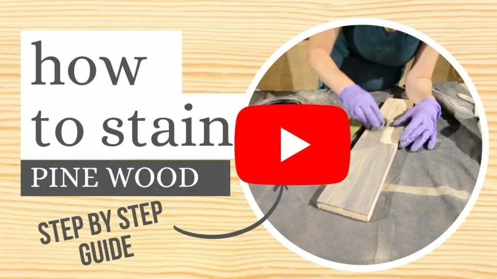 how to stain pine wood youtube button image