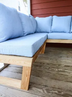 Full image of DIY modern outdoor couch