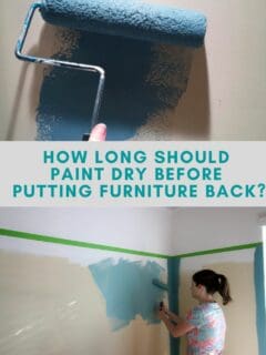 How long should paint dry before putting furniture back