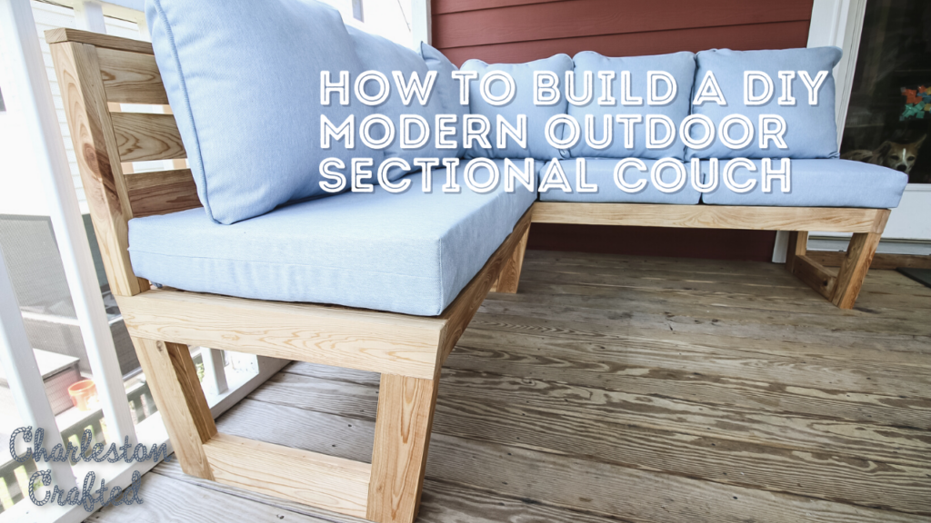 Link to youtube video tutorial on how to build a modern outdoor couch
