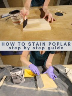 how to stain poplar