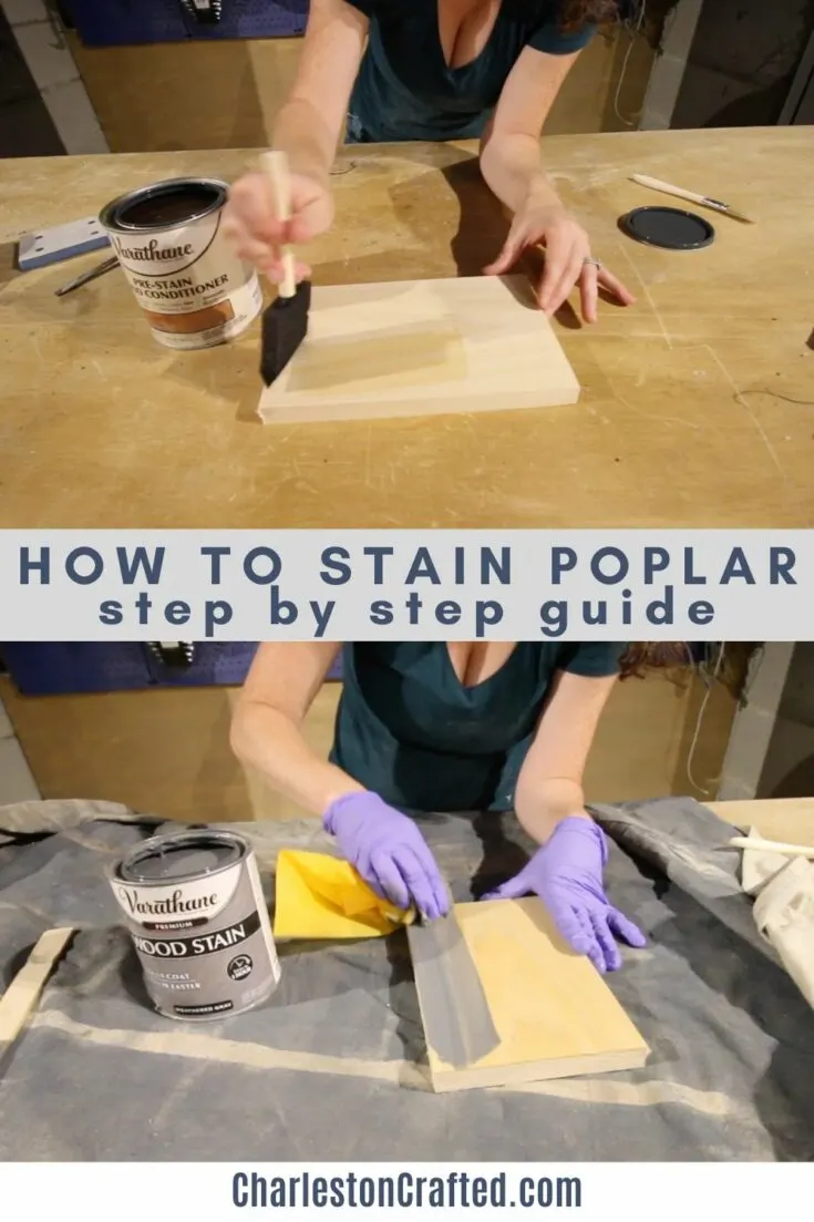 how to stain poplar
