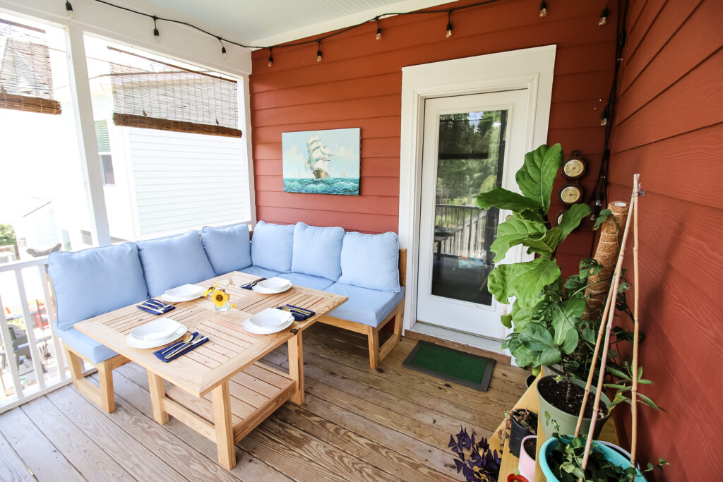 screened porch after