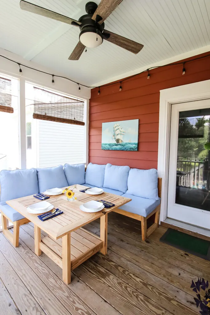 screened porch after