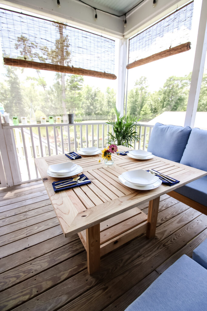 screened porch after