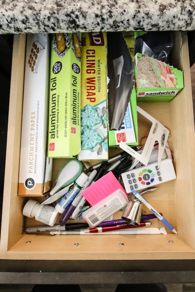 Classic kitchen junk drawer