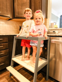 DIY kids learning tower - Charleston Crafted