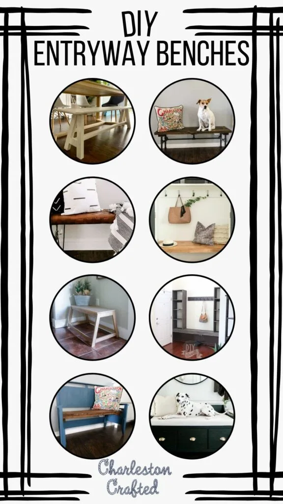 DIY entry way benches