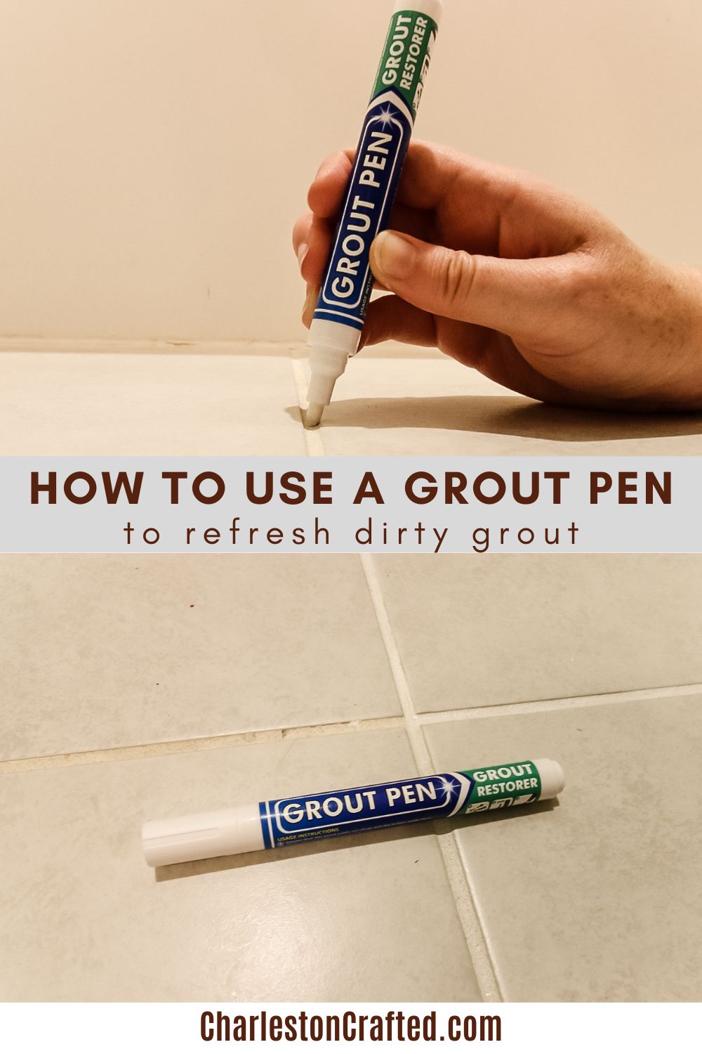 How to use a grout pen