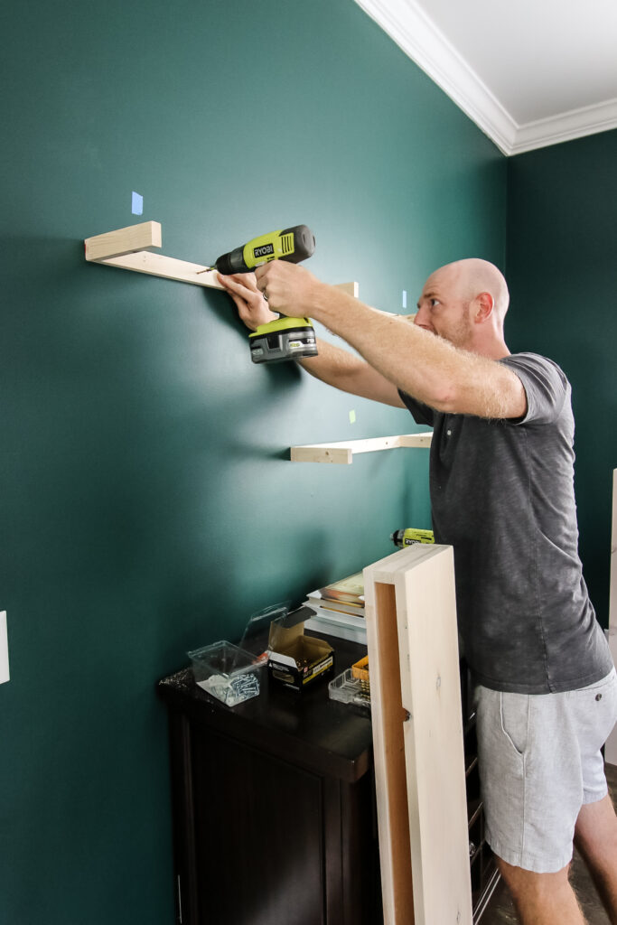 Installing shelf brackets