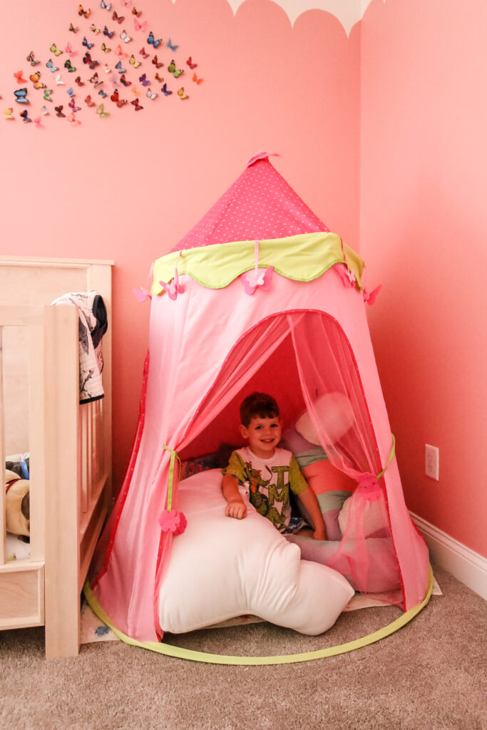 play tent in a corner kids cozy corner