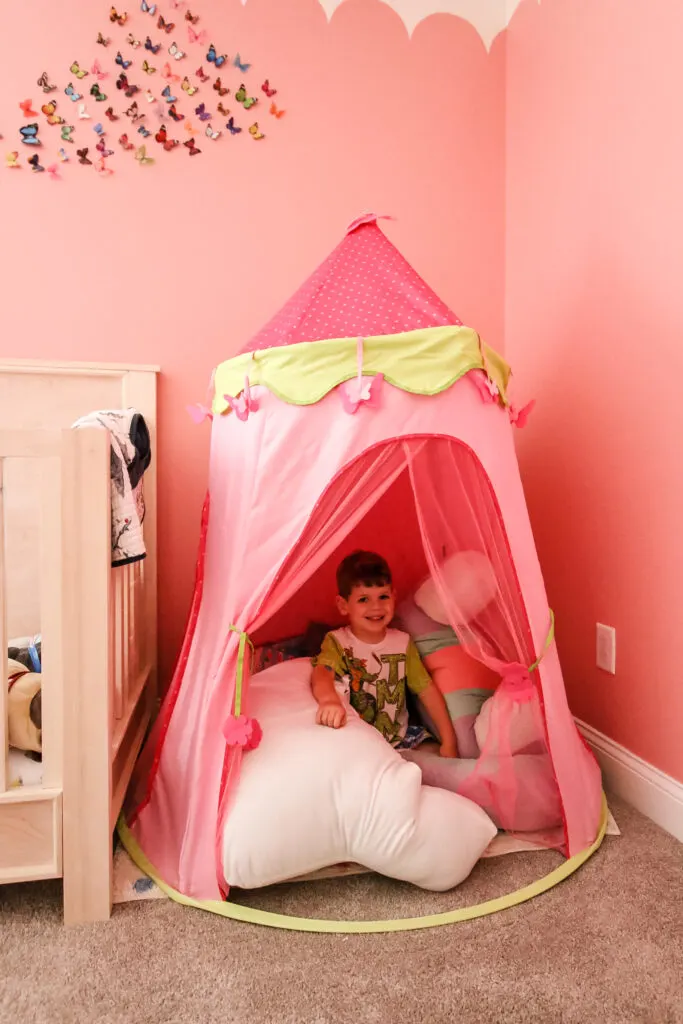 play tent in a corner kids cozy corner