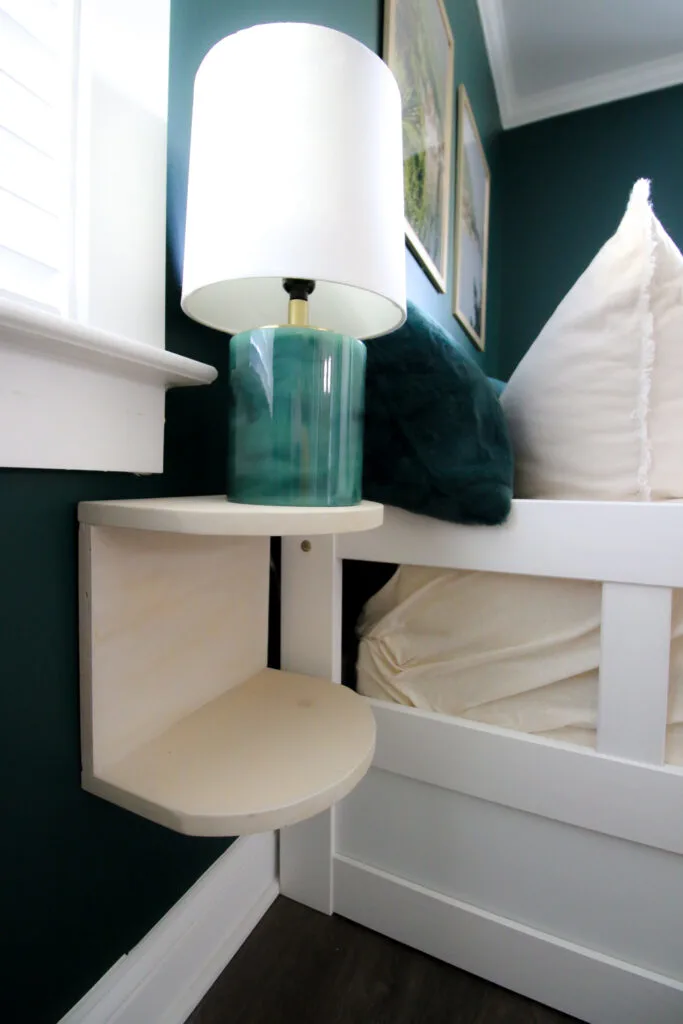 floating arched nightstand