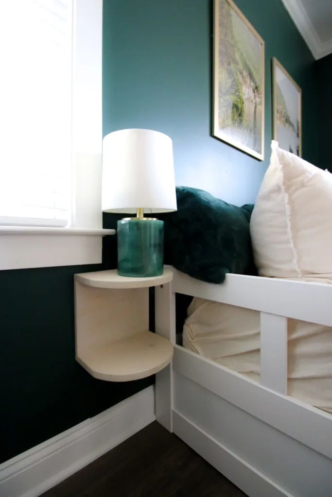 floating arched nightstand