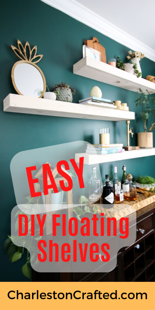 How to build simple DIY floating shelves - Charleston Crafted