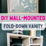 How to build a wall-mounted fold-down vanity - Charleston Crafted
