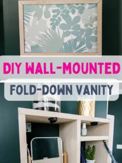 How to build a wall-mounted fold-down vanity - Charleston Crafted