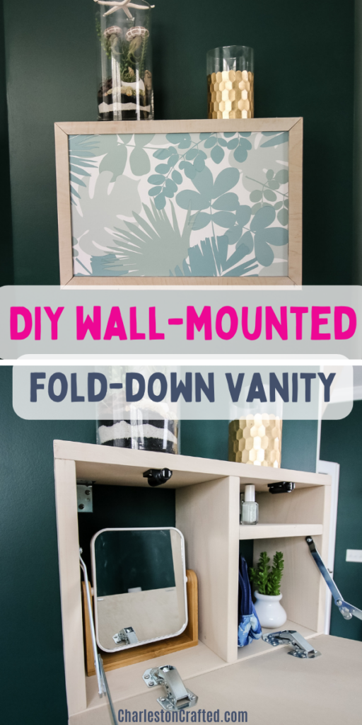 How to build a wall-mounted fold-down vanity - Charleston Crafted
