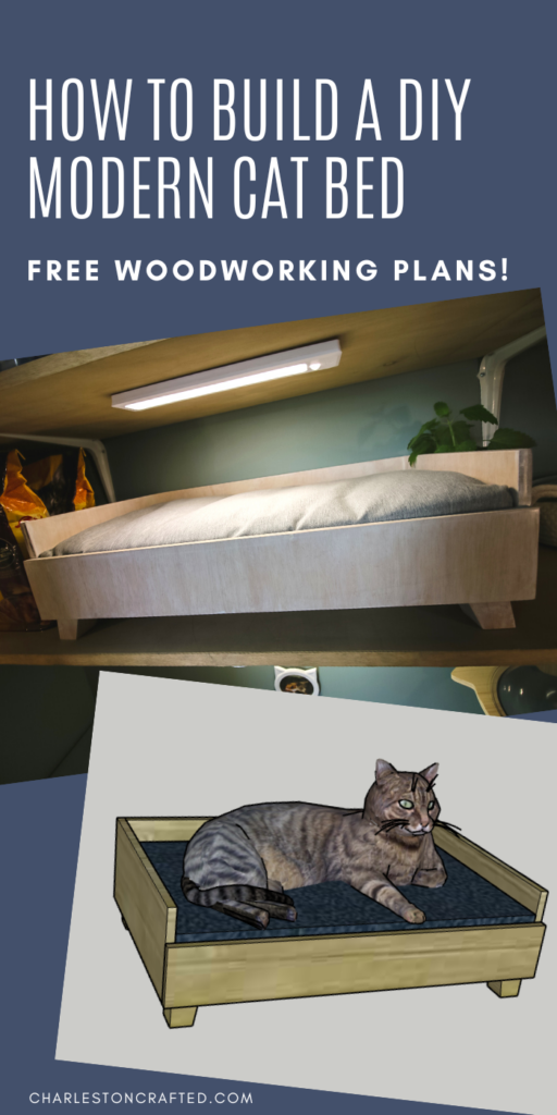 How to build a DIY modern cat bed - Charleston Crafted