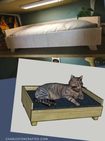 How to build a DIY modern cat bed - Charleston Crafted