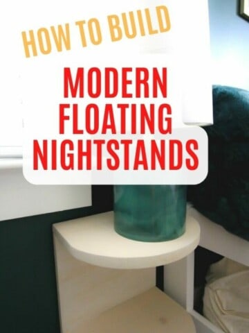 how to build modern floating nightstand