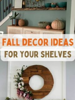 fall decor ideas for your shelves
