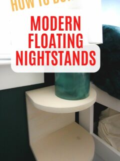 how to build modern floating nightstand